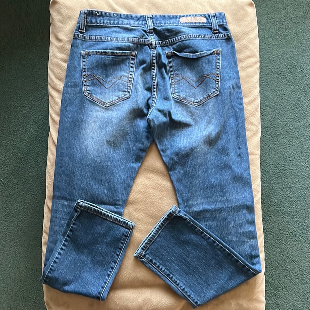 Mens Carbon Freedom Flex Skinny Medium Wash Denim Jeans Size 34x32